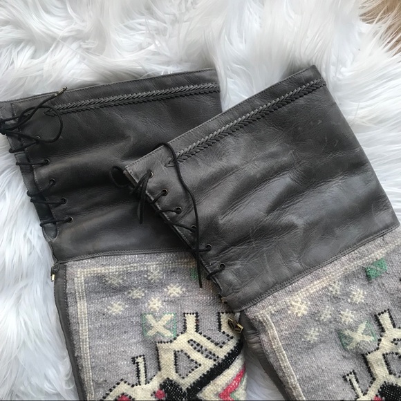 Cobra Society Boots - Zeus Charcoal Over the Knee - Picture 3 of 8